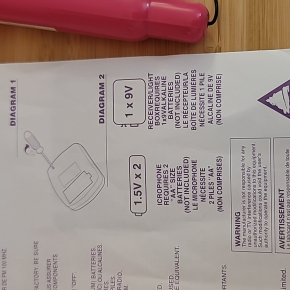 RARE Spice Girls Official Merchandise Wireless Mic and Mini Light Show 1997 - Picture 10 of 10